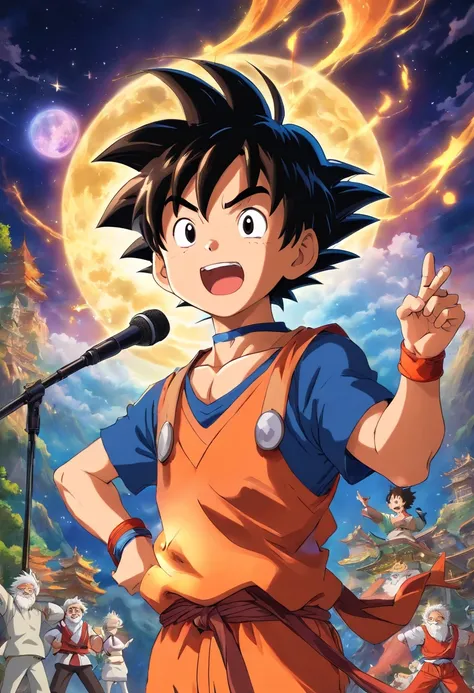 Goku singing