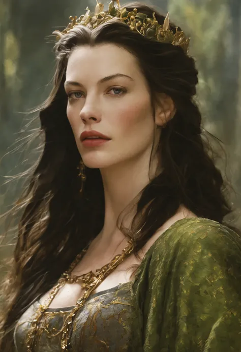 ((liv tyler), (arwen)),  estilo modelshoot, parece keira knightley, (extremamente detalhado cg unidade 8k papel de parede), foto...