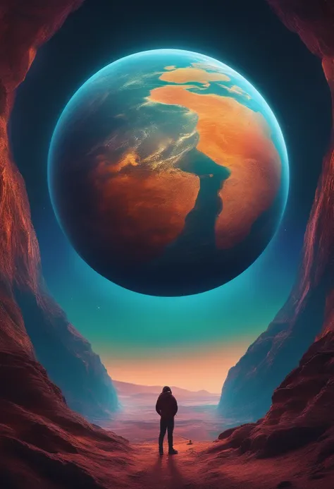 A planet with the tiktok logo inside