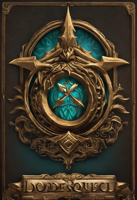 Desenhe um logotipo aprimorado para LoaD MU Online, a fantasy MMORPG that strives for a magical and epic style. O logotipo deve seguir o estilo das artes usadas em jogos como Hearthstone, Riot Conceptual Art e League of Legends, with an emphasis on detail ...