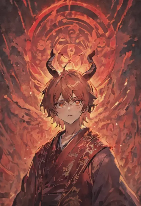 a close up of a person with long hair and a necklace, handsome guy in demon killer art, handsome japanese demon boy, beautiful male god of death, tsurumaki kazuya, the former demon king, taisho roma, shikanosuke yagaki, inspirado em Okumura Masanobu, fit m...