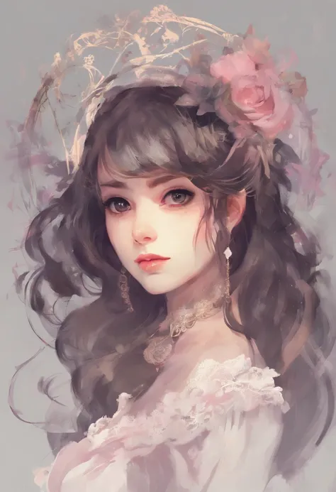 Lolita Young Beautiful Face for Illustration, Luz real,