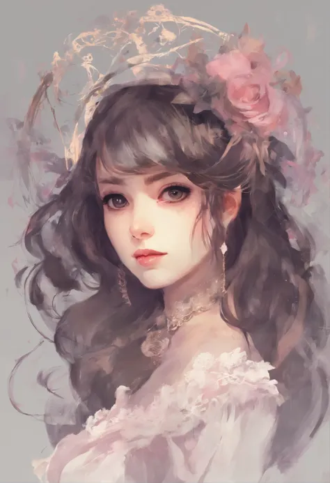 Lolita Young Beautiful Face for Illustration, Luz real,