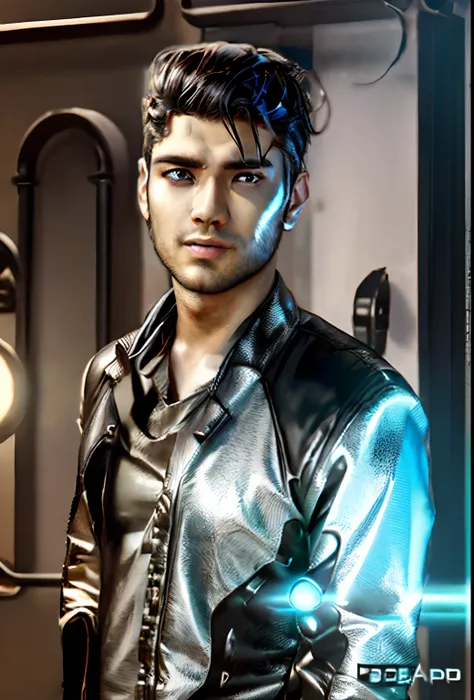 Change background cyberpunk handsome boy, realistic face, 8k, ultra realistic,