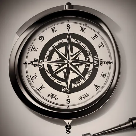 Simple compass tatoo