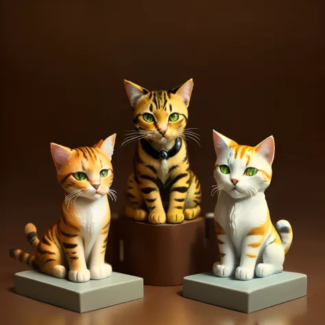 Feline figurines