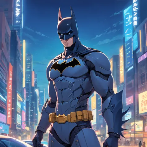 Um Batman. Em varias. Cores. Realistic in an advanced cybernetic suit