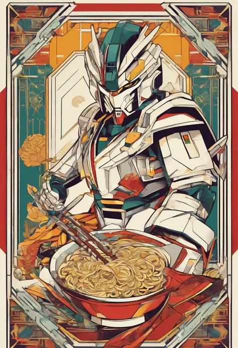 Z Gundam eating ramen