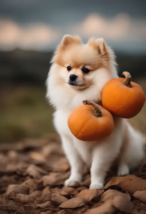 MAKE A POMERANIAN DOG IN WHITE COLOR BY EATING SWEET POTATOES