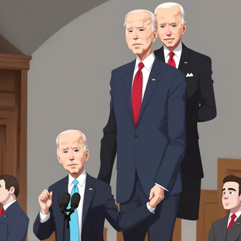 Cartoon Joe biden