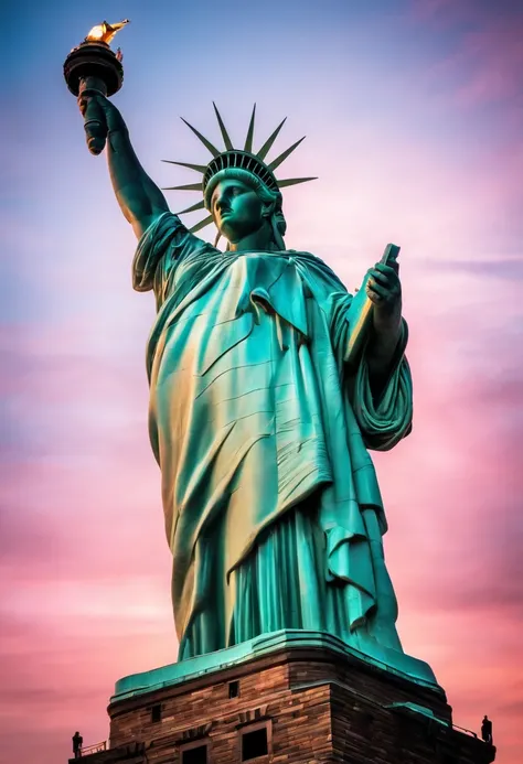 statue of liberty with a fat ass