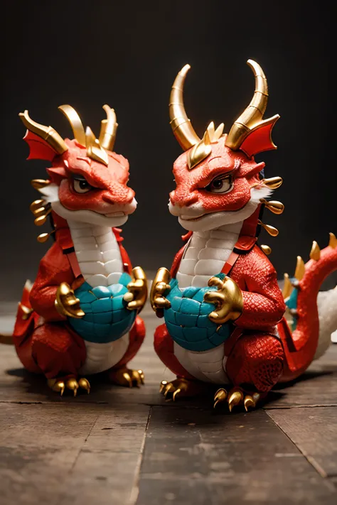 Handmade by cute Chinese dragons