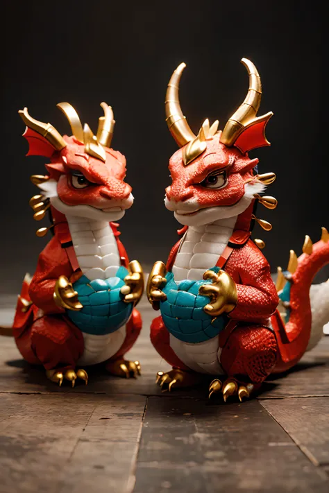 Handmade by cute Chinese dragons