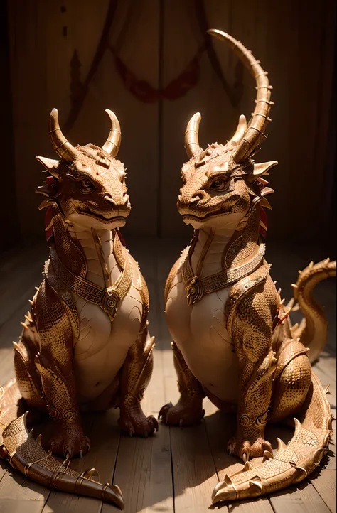 (Best quality, Ultra-detailed, Realistic:1.37), Handmade Chinese dragon sculpture, Traditional craftsmanship, dragon scale, intricately detailed eyes, Sharp claws, Vibrant colors, Exquisite details, mythological creatures, Fierce expression, Carve faucets ...