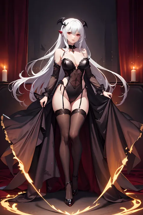 Carmilla, Vampires, Gothic, wide-hips, Extreme beauty, Full body, Leotard, Personification of desire, (detailed CG unity 8k wallpaper), (Best Quality), (Best Illustration),Colorful_girl_v2