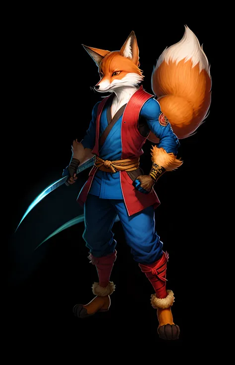 Furry femboy fox ninja