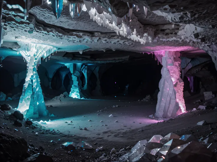 Crystal Caves: Caves adorned with colorful crystals, reflecting a mesmerizing play of light.