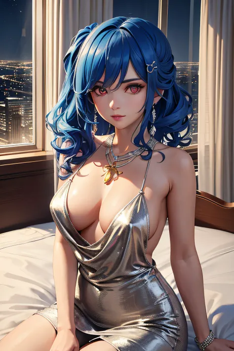 ((Masterpiece, Best Quality)), St. Louis (Luxury Wheels) (Azure Lane), High resolution, highest quality, illustration, cinematic light, super detailed, detailed face, (detailed eyes), best quality, ultra detailed, masterpiece, (detailed face), room, hair a...