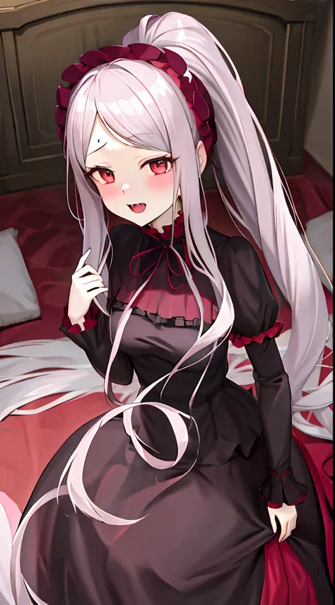 shalltear bloodfallen, shalltearcostume, masterpiece, best quality, 1girl, ponytail,