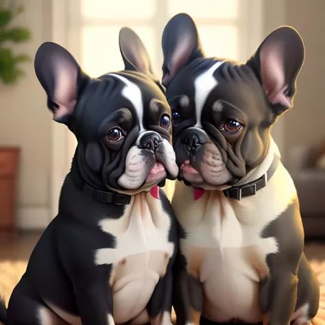 French Bulldog Black Couple