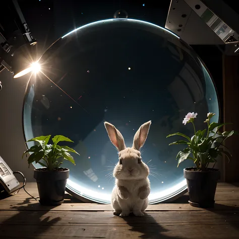 Space plants and cute rabbits