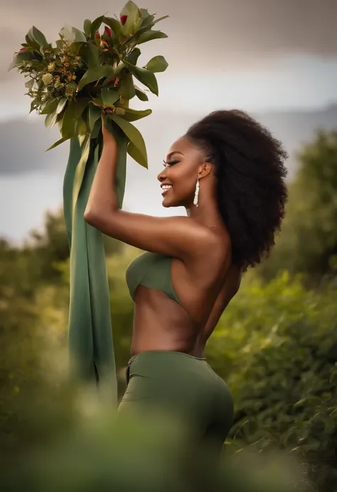 amazing body of the most beautiful african woman, with a cute smile, as an absolutely epic sexual icon, beautiful legs and arms and skin, beautiful face