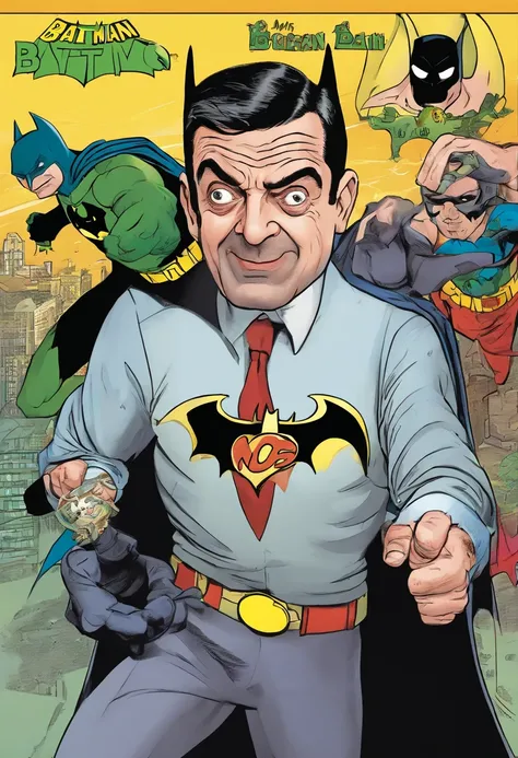 Mr bean as batman fighting crime