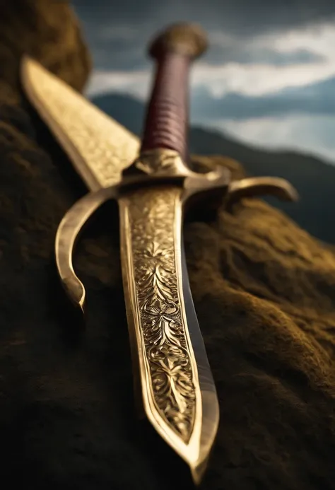 Gold sword, long blade