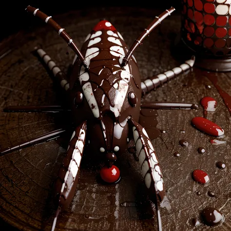 Chocolate covered mosquito, bloody, blood 🩸