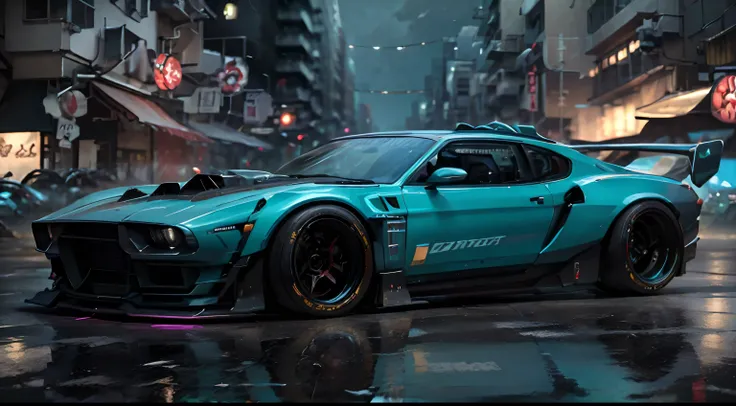 Need for speed auto look like with neons, nightlife, tuning, cyberpunk ultra]