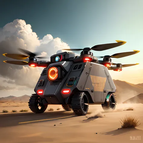 Drones Goods Carrier Military Sci-Fi Technology