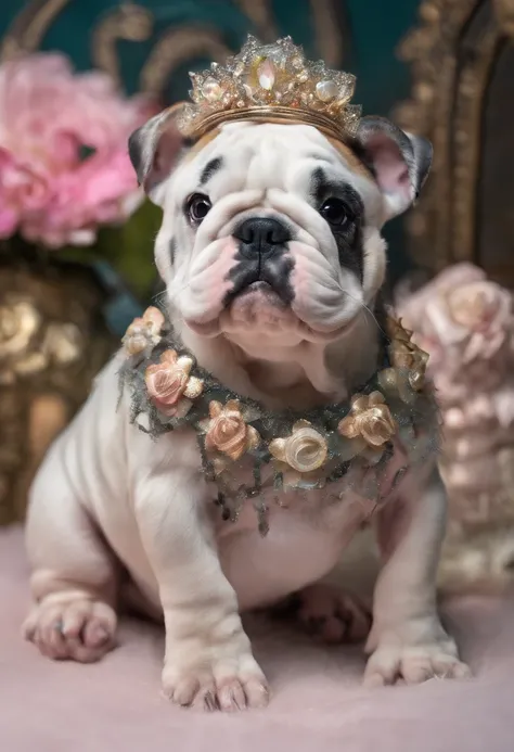 English Bulldog Baby Merle