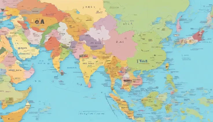 Map of East Asia