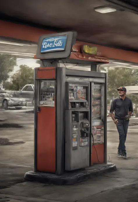 George Lopez, Gas Station, CCTV footage