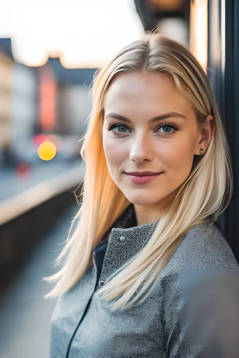 RAW uhd full body shot 24 years old blonde normal shot, Natural blonde hair, Burgen, wellig, (Brown-eyed woman) in der Wohnung, Vorgeschichte von New York City, Sternenhimmel, ,Mamas Natutais_B, Die Kulisse des Tages in der Stadt, (Rotes Sommerkleid), deta...