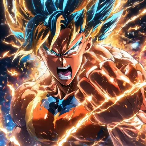 Hard Punches, Meta Human Muscle, Blow of the Night, Invincible Master, Resilient Man, Fantastic, Epic, 3D, HD, 8k, HDR, Anime Reality, Anime Detailed, Anime Style, Super Detailed, High Detailed. Final Detailed, Absurd Quality, Ki Explosion,