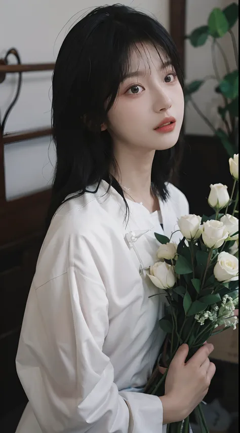 best qualtiy，tmasterpiece，超高分辨率，（realisticlying：1.4），Close-up of white dress, gorgeous chinese models, Gorgeous young Korean woman, beautiful Korean women, yanjun cheng,  xintong chen, ruan jia beautiful!, Beautiful young Korean woman,