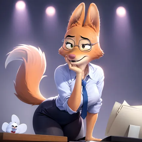 diane foxington, sweating, secretary, pixar