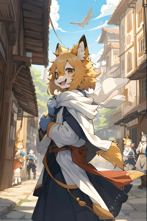 cover_page, super high resolution, detailed background, World Heritage Site, 6+boys, 6+girls, Happy, joyful, absurdres(Photos of solo travelers)(kemono, furry anthro),