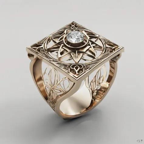 （（Ring minimalist design concept art）），(Ring art design,Pentagram pattern,Simple jewelry design,Art Nouveau,dynamic art,Contemporary art:1.45)，Bronze ring，（Ring concept blueprint），（（Wavy rings）），Engraved with a five-pointed star，（exquisite craft），Hemming，N...