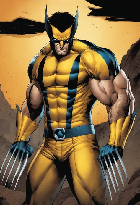 Wolverine　hero　long claws　strong con