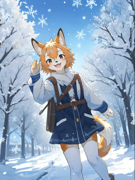 cover_page, super high resolution, detailed background, World Heritage Site, 6+boys, 6+girls, Happy, joyful, absurdres(Photos of solo travelers)(kemono, furry anthro)traveling, snowflakes,