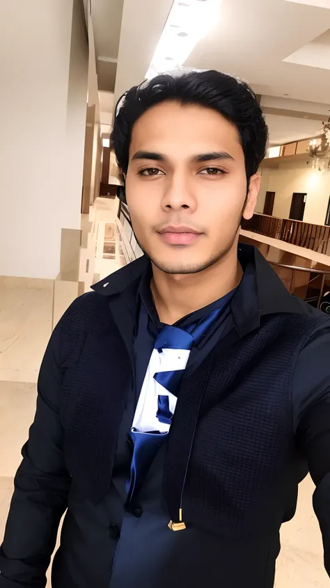 there is a man that is standing in a room with a tie, with accurate face, without beard, with lovely look, around 1 9 years old, khyzyl saleem, mohamed chahin, good looking face, very very low quality picture, handsome face, candid picture, attractive phot...