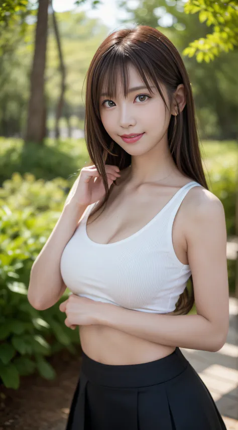 (Best Quality, masutepiece, Ultra HD: 1.3), 1womanl, （middlebreasts）, light brown hair, Blunt bangs, hair behind ear, hair over shoulder, （Long hair）,wetting hair,（ slender body shape）, （Ultra Fine Face）, Delicate lips,（beautidful eyes）, thin blush, The ey...