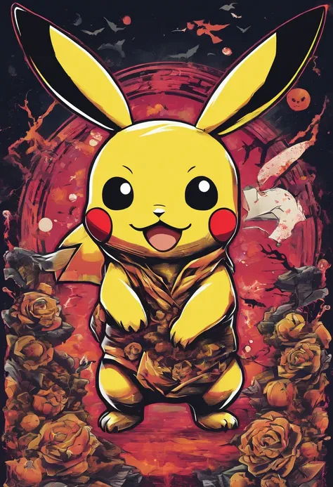 Pikachu zombie halloween