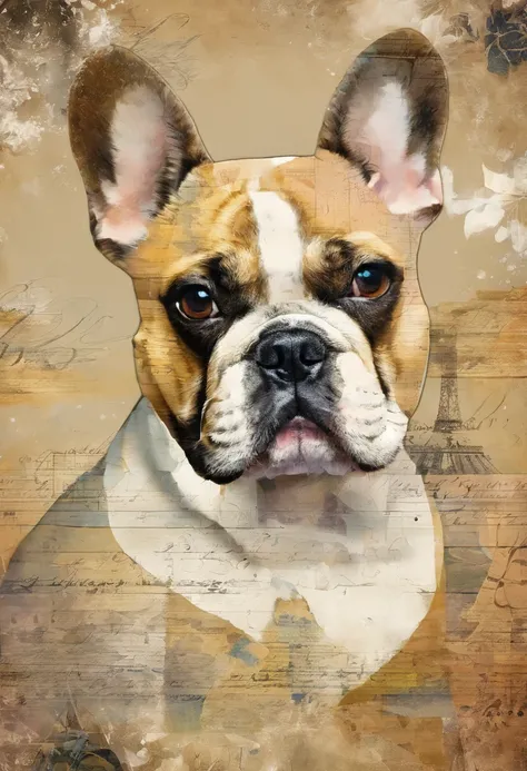 A sand-colored French bulldog