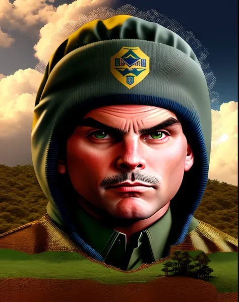 (((Bolsonaro))) war scenery, fogo, (terno e  faixa presidencial) (segurando arma de fogo) (skipper) (guerra) (salvador da humanidade)