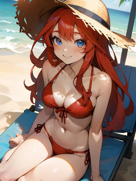 1girl, Anime girl with long hair, anime moe art style, Anime visuals of cute girls, Anime Best Girl, itsuki nakano fanart, pretty anime girl, Smooth Anime CG Art, Seductive Anime Girl, charming anime girls, Cute anime girl, Shining eyes, big boobs, ((looki...