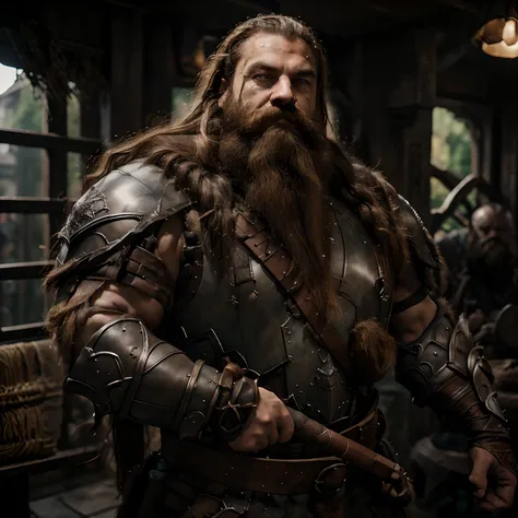 ember, dwarf, dwarf, short stature, massive physique, muscular, massive muscular arms, dark hair, hairlong, massive dwarf beard,...