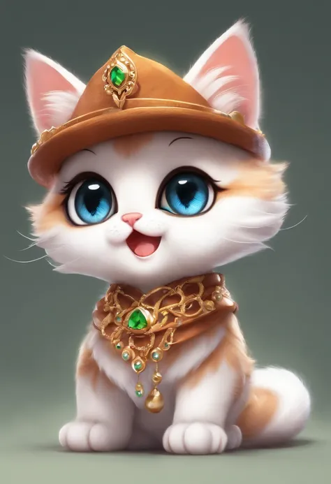 cat fofo cute baby olhos grande chibi cartoon 3